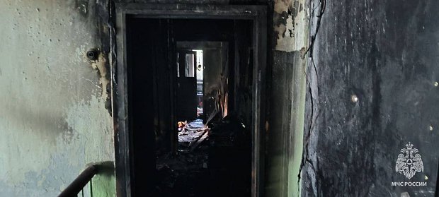 Опубликованы кадры с места смертельного пожара под Москвой